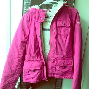 Pink jacket super warm and in style